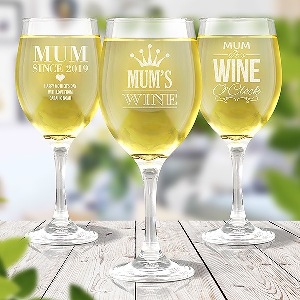 Engraved Wine Glasses