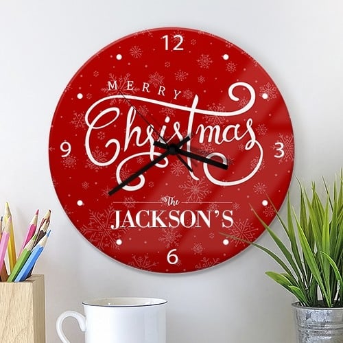 Glass Wall Clock