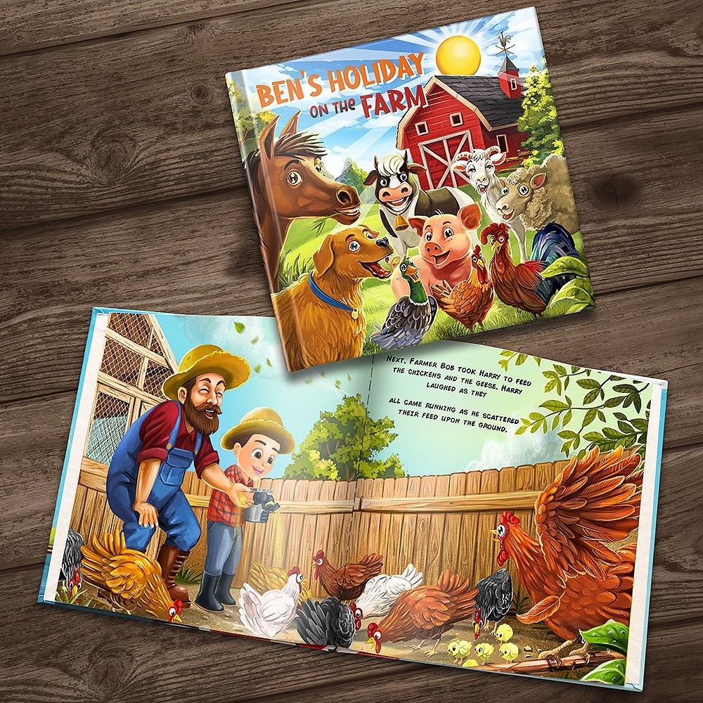 "Holiday on the Farm" Personalised Story Book
