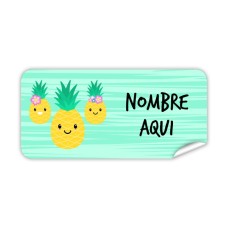 Etiqueta Rectangular Piña