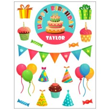 Birthday Cake Sticker Pack