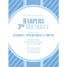 Blue Party Invitation