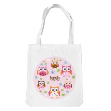 Owl White Tote Bag