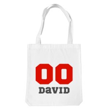 Sports Number White Tote Bag