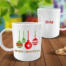 Bauble White Plastic Mug