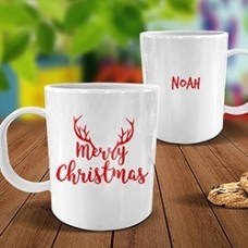 Antler White Plastic Mug