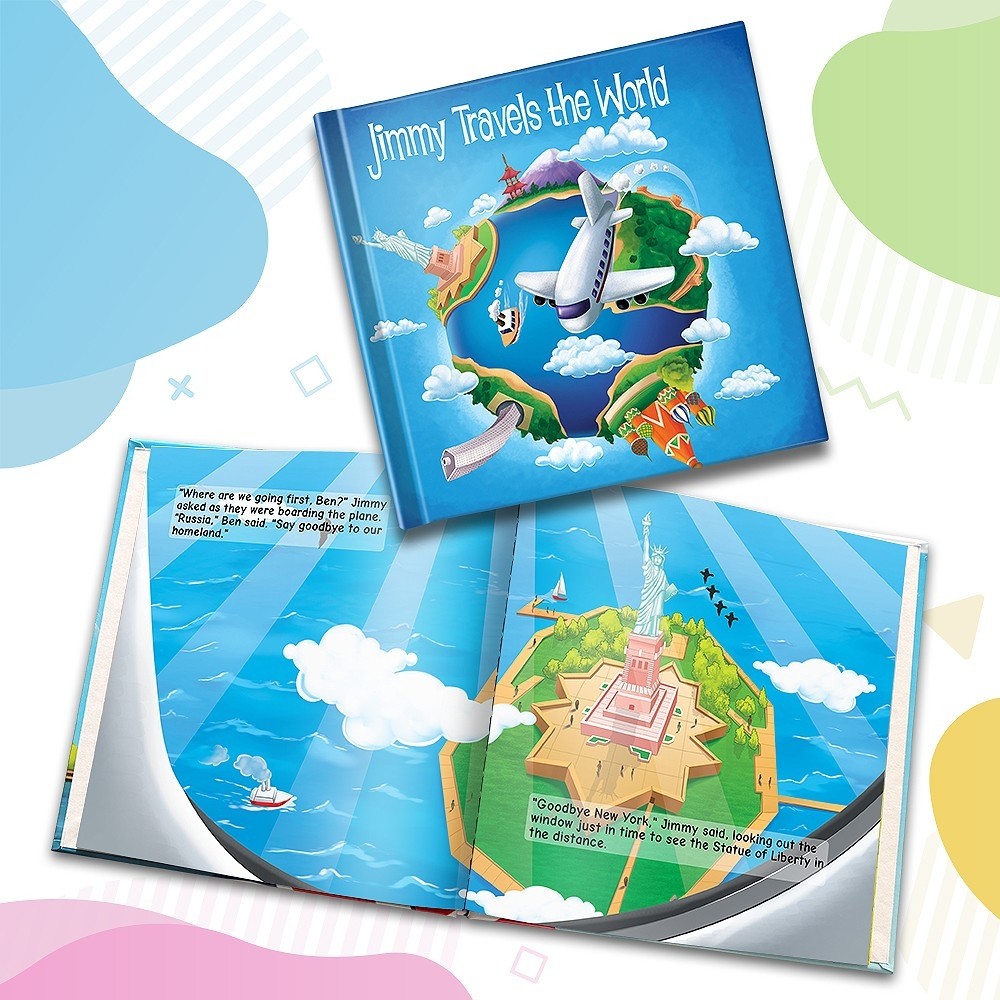 "Travels the World" from the U.S.A Personalised Story Book