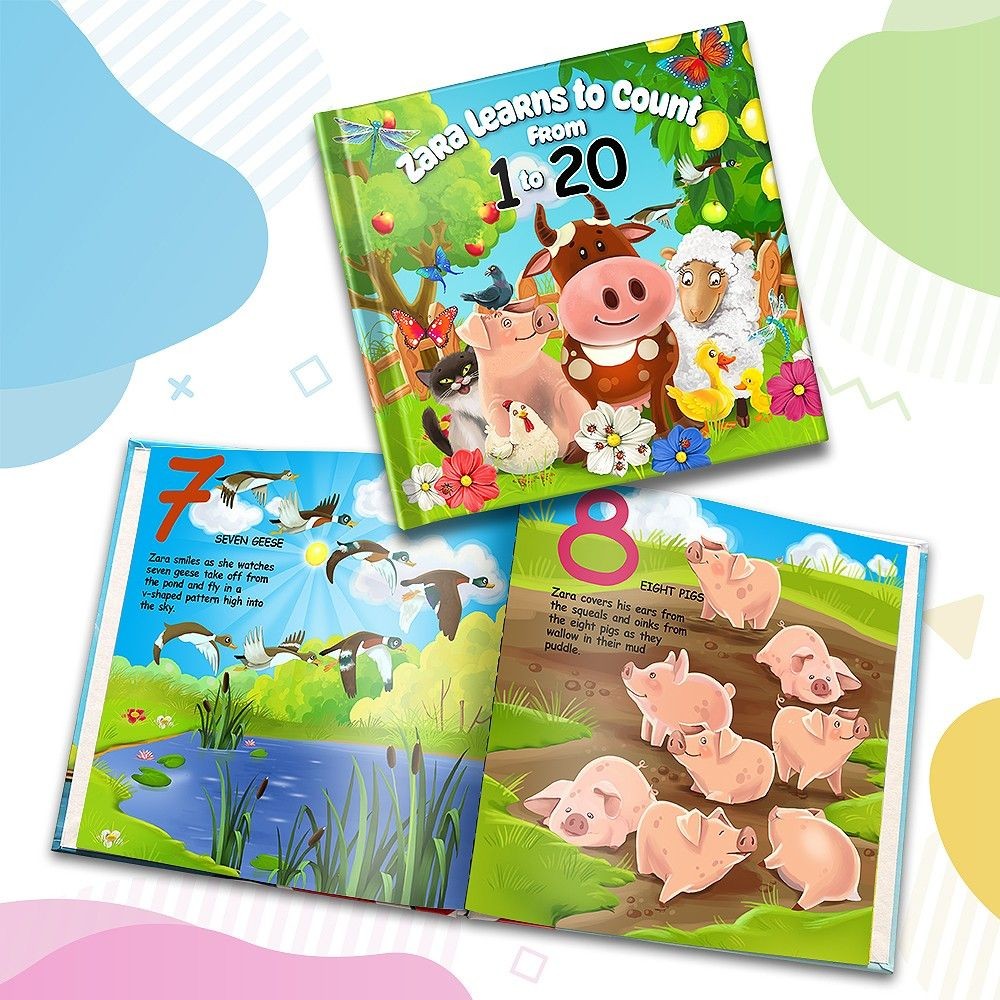 "Learns to Count" Personalised Story Book