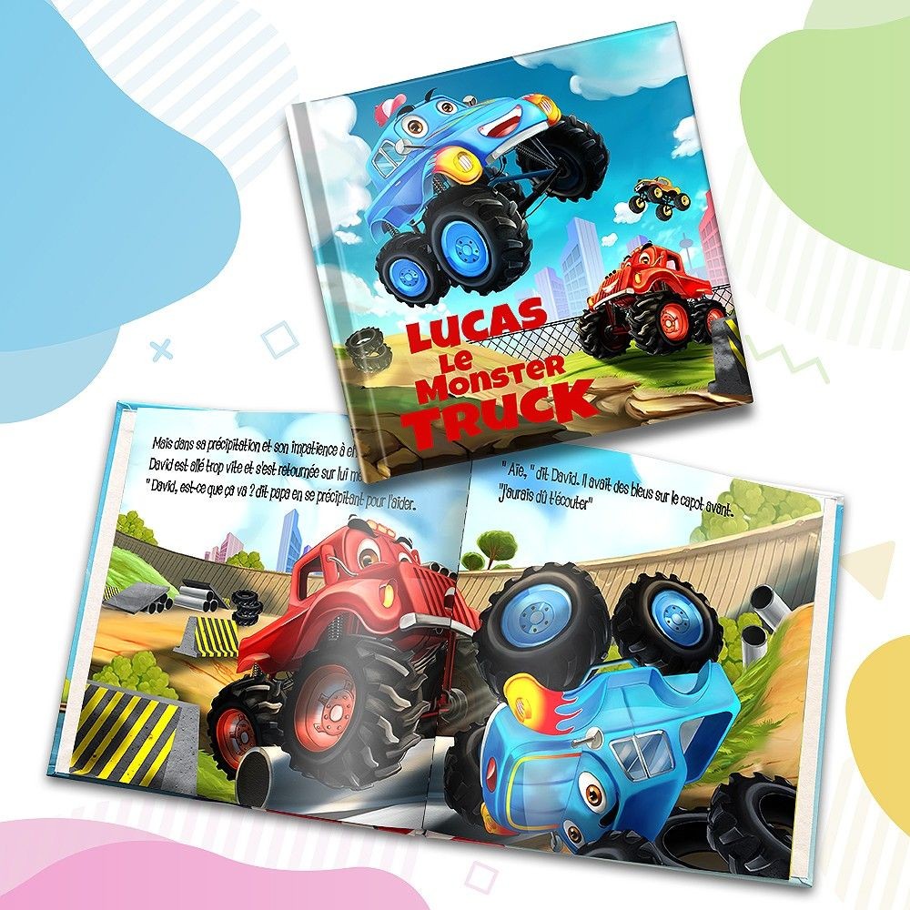 "Le Monster Truck" - Livre d'histoire Personnalisée - FR|CA-FR