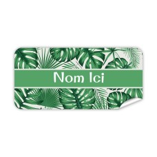Étiquette Nominative Rectangulaire Feuilles