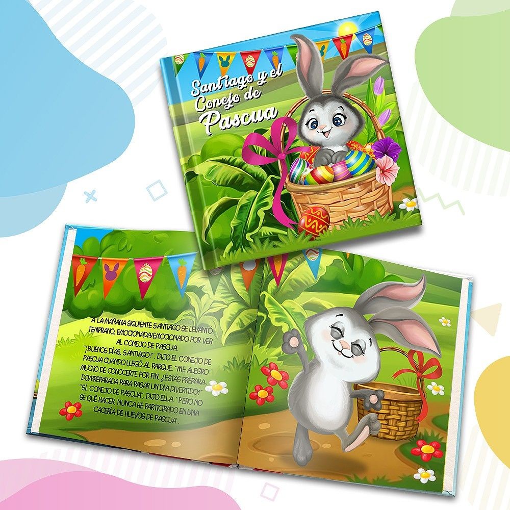 "El conejo de Pascua" Libro de cuentos personalizado - MX|US-ES|ES