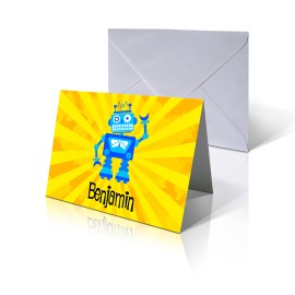 6x4 Landscape Robot Card